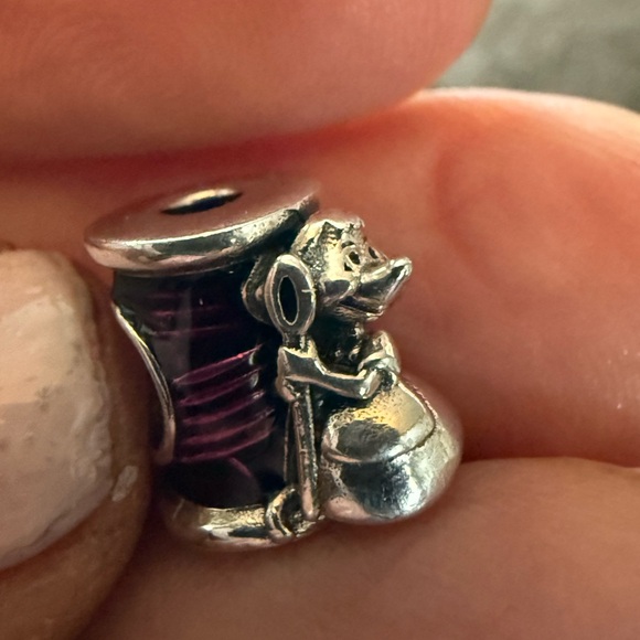 Pandora Silver Charm with Purple Detail - Picture 1 of 6